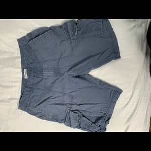 Blue cargo shorts size W32